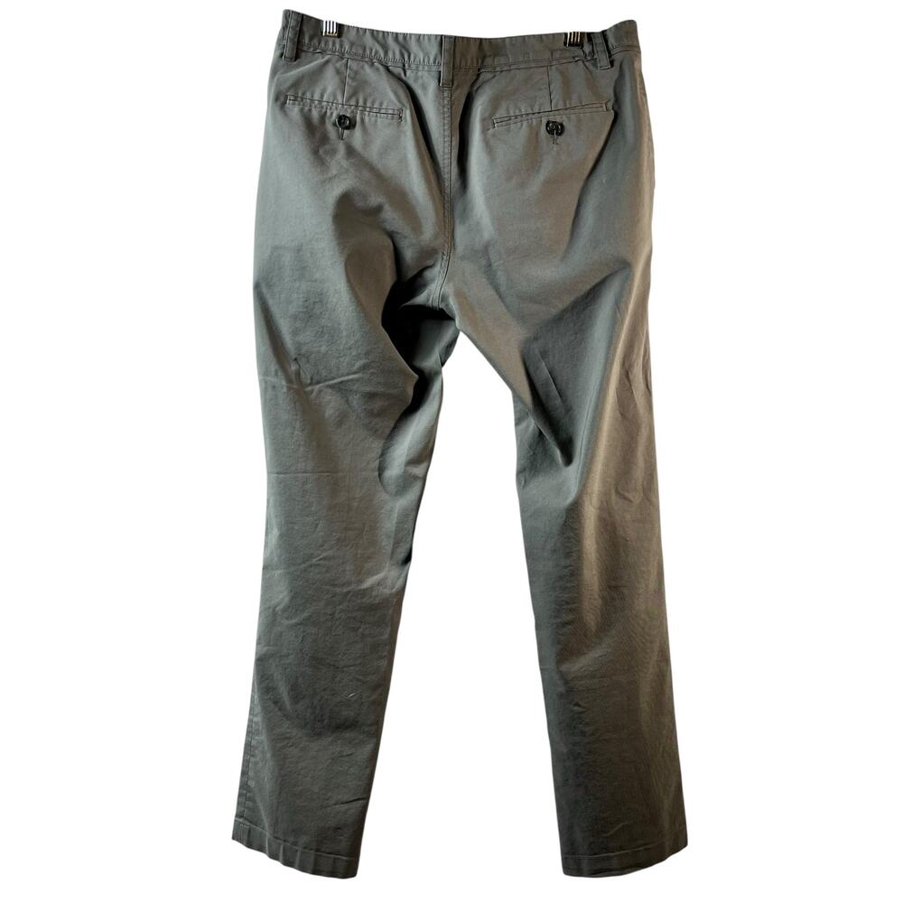 Perry‎ Ellis Gray Slim Fit Stretch Slacks Pants 34 x 32 (2934) - Picture 2 of 5
